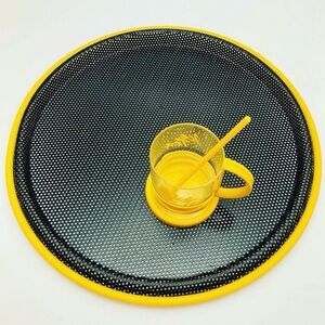 Vintage De Agostini Inox 1980’s Italian Postmodern style tray Retro MCM